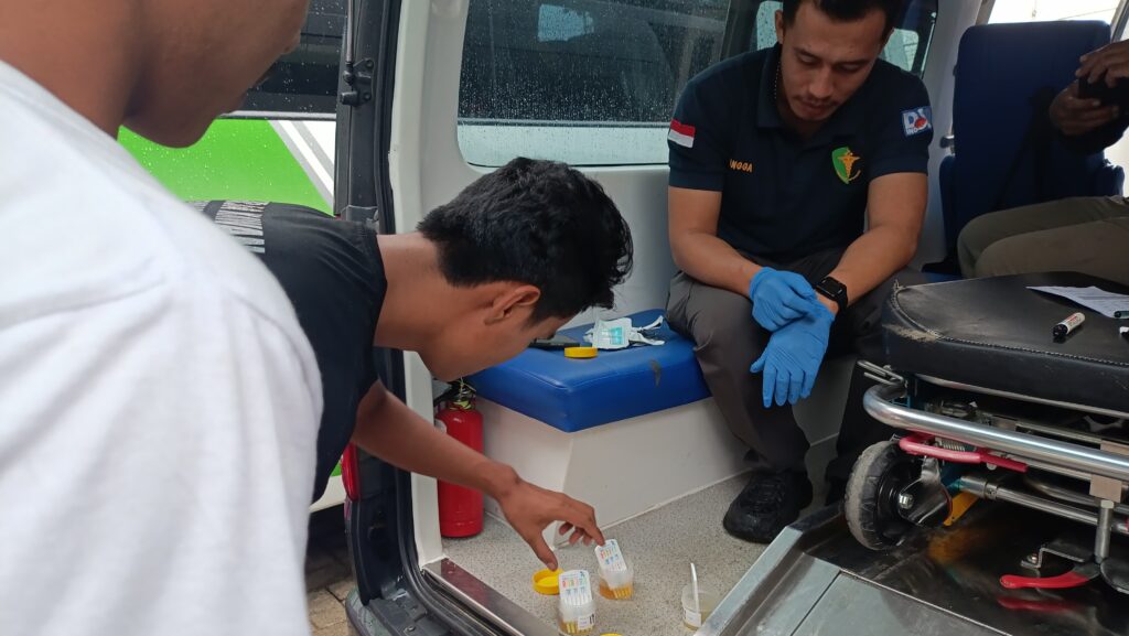 Wujudkan Perjalanan Aman, Tim Gabungan Periksa Kelaikan Armada dan Kesehatan Sopir di Pontianak