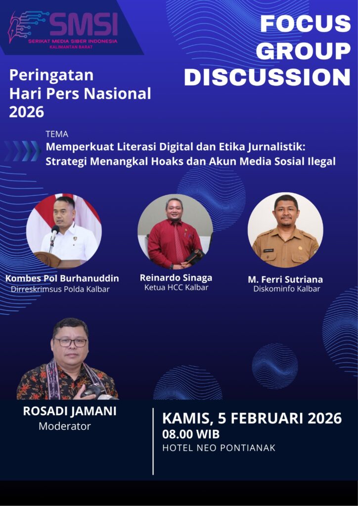 SMSI Kalbar Bahas Literasi Digital  Jelang HPN 2026