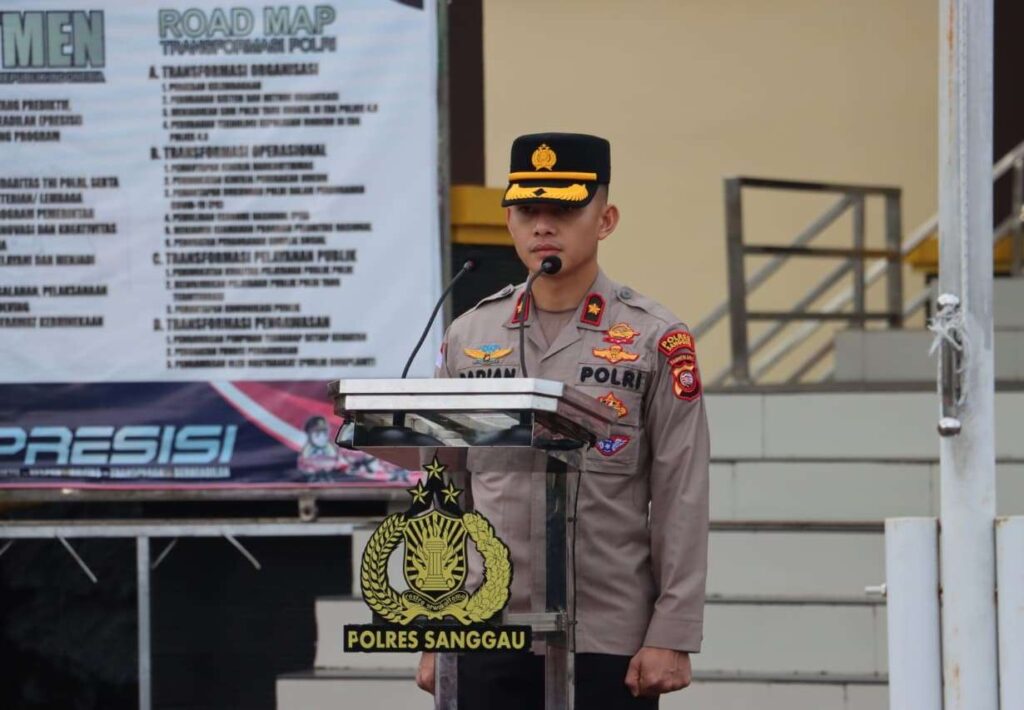 Apel Pagi Waka Polres Sanggau, Kompol Radian Ingatkan Bahaya Judi Online dan Narkoba