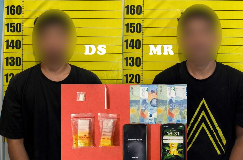 Sekayam Rawan Narkoba, Polsek Amankan Dua Pemuda dan Sejumlah Barang Bukti