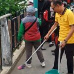 Sinergi Lintas Sektor, Ratusan Warga Bersihkan Fasilitas Umum di Jantung Kota Sanggau