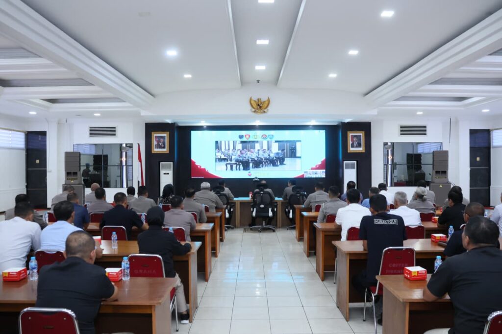 Kapolda Kalbar Ikuti Rakernis Gabungan Polri 2026 Secara Virtual