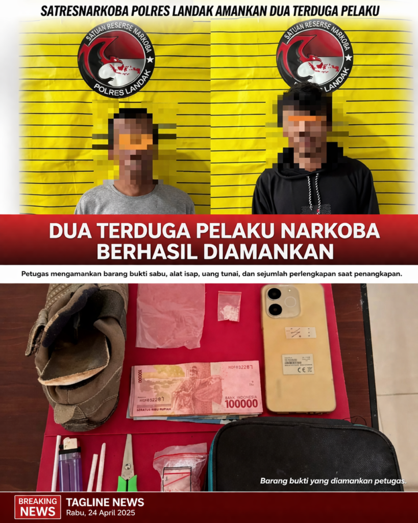 Tak Berkutik! Dua Pengedar Sabu Ditangkap Saat Santai di Rumah