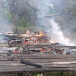 Nahas Dini Hari, Rumah di Beduai Hangus Diduga Akibat Bara Api