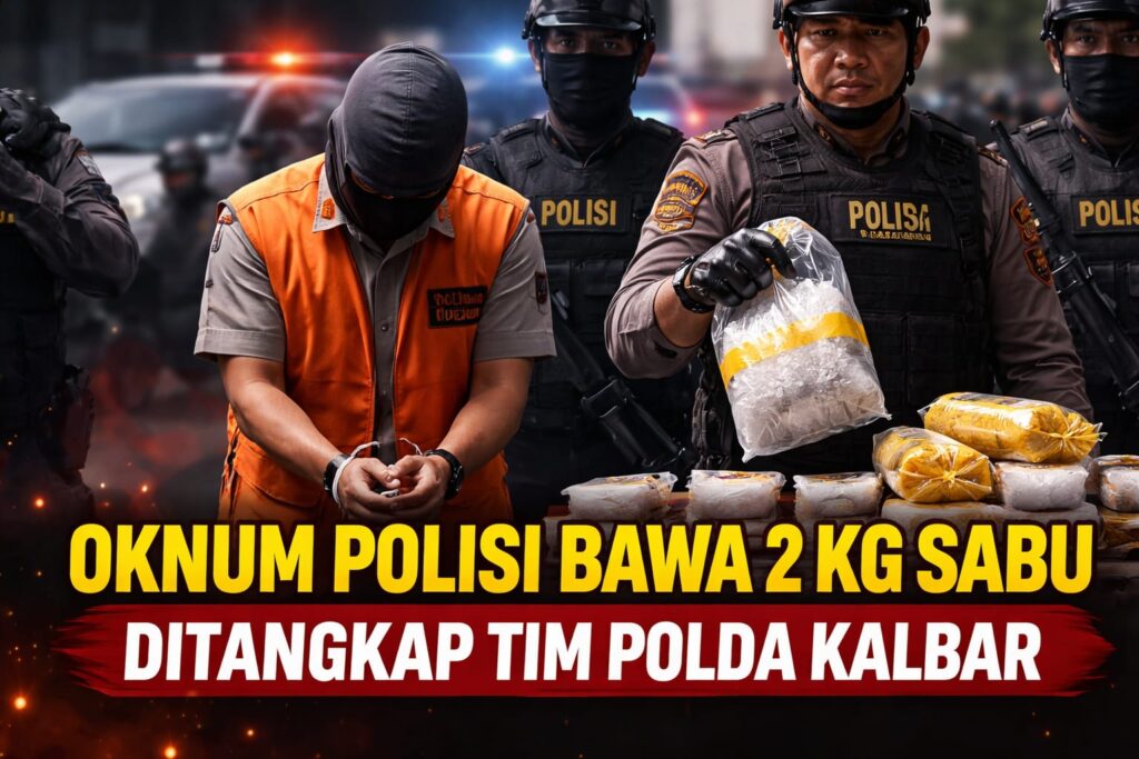 Oknum Bhabinkamtibmas di Bengkayang Diduga Bawa 2 Kg Sabu, Ditangkap Tim Polda Kalbar!