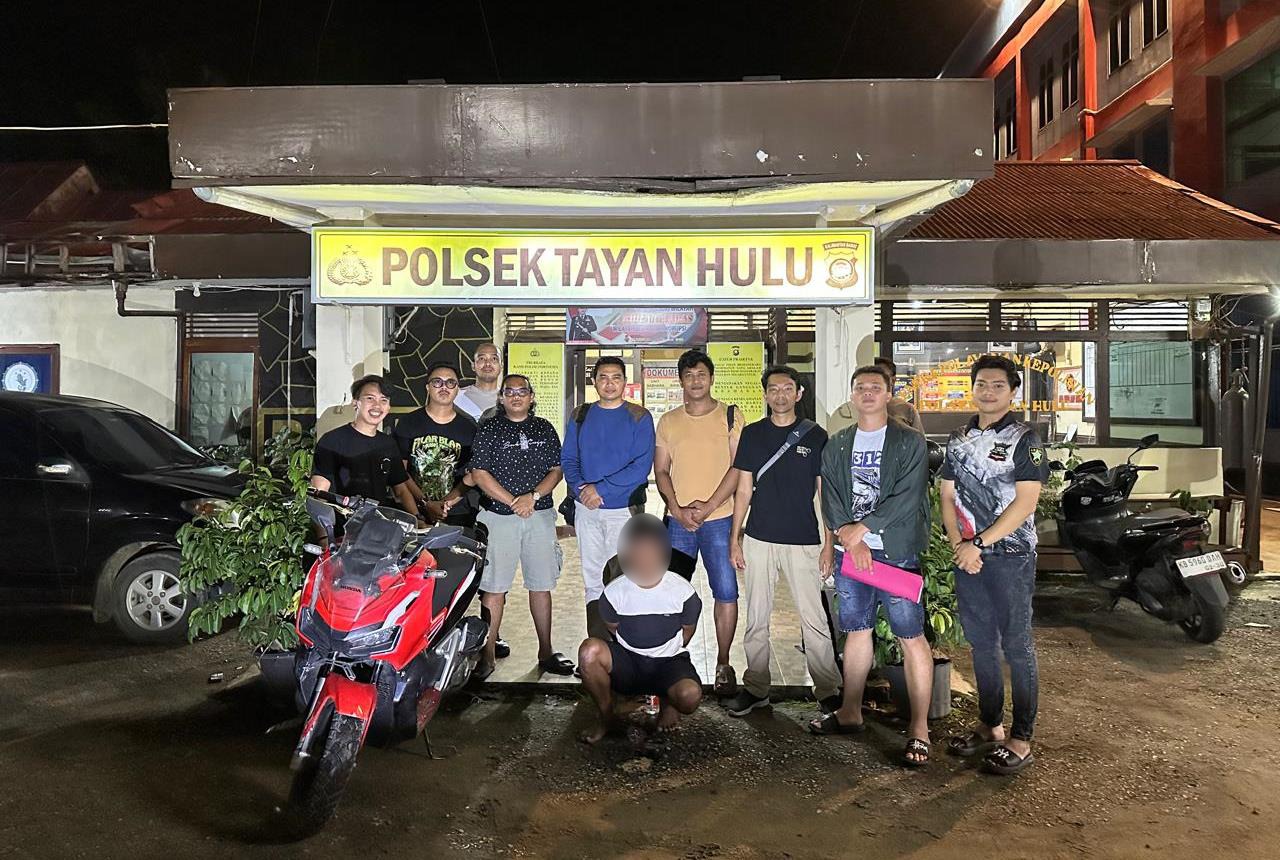 TRC Polsek Tayan Hulu Ringkus Terduga Penggelap Motor Antar Kecamatan di Sanggau