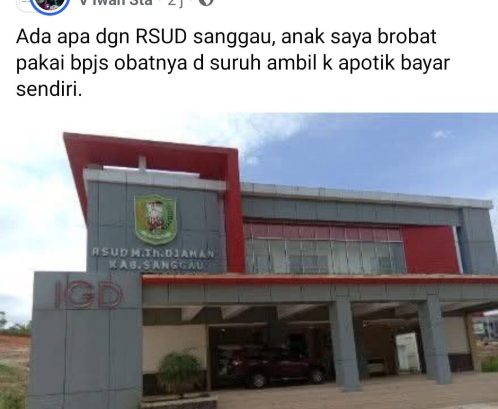 Viral! Pasien BPJS di RSUD MTh. Djaman Diduga Harus Tebus Obat Mandiri
