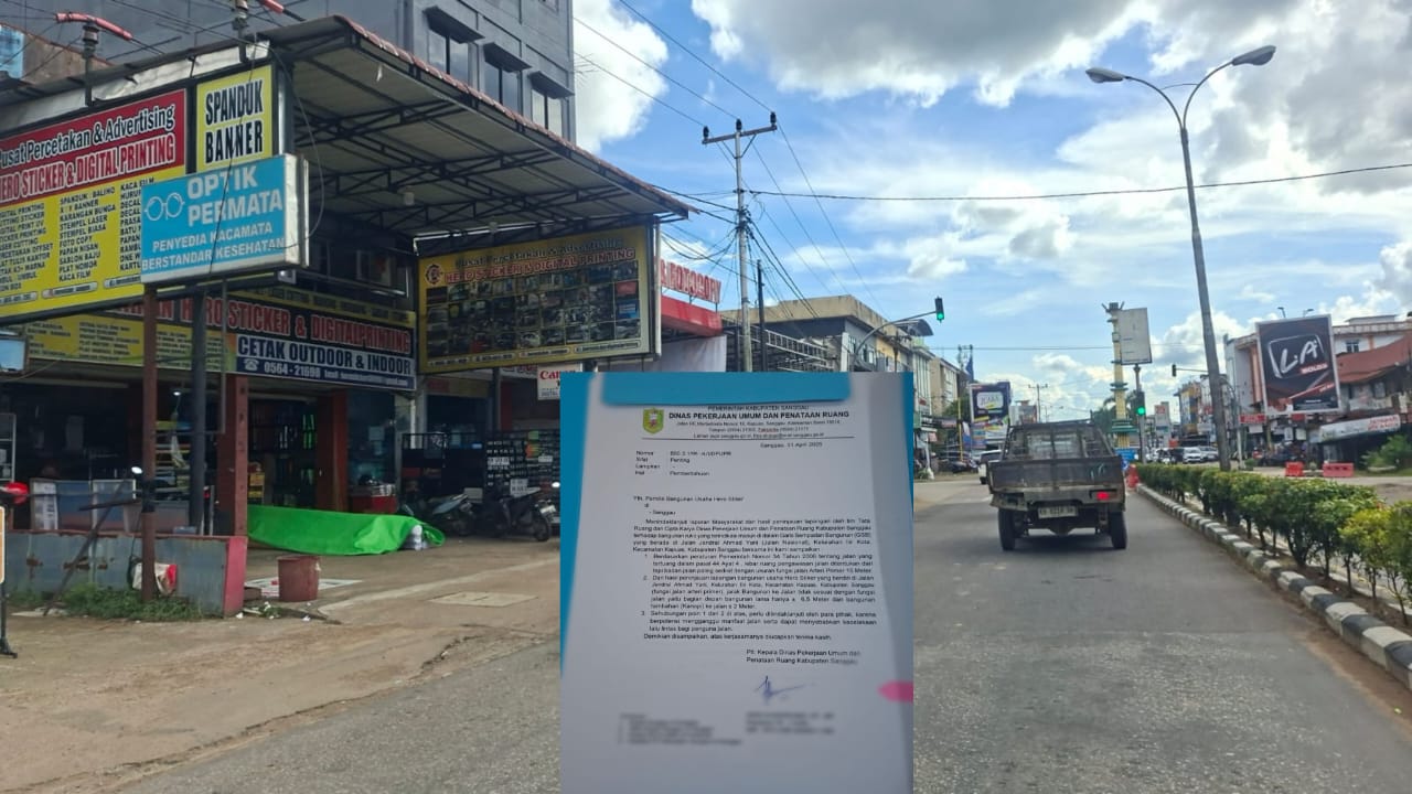 Kanopi Hero Jadi Sorotan, PUPR Sanggau Sebut Tidak Sesuai Aturan