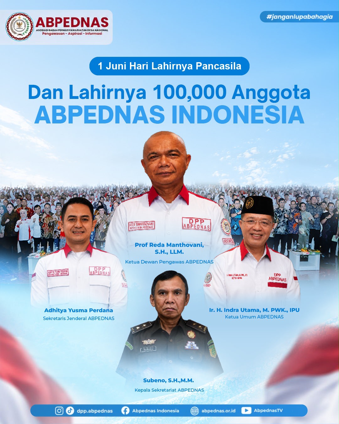 ABPEDNAS Tegaskan Komitmen Anti Korupsi dan Pembangunan Desa Usai Tembus 100 Ribu Anggota