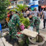 Peringati Hari Lingkungan Hidup, Kodim 1204/Sanggau Bersama Pemda dan Polres Gelar Aksi Bersih-Bersih di Terminal dan Pasar Jarai