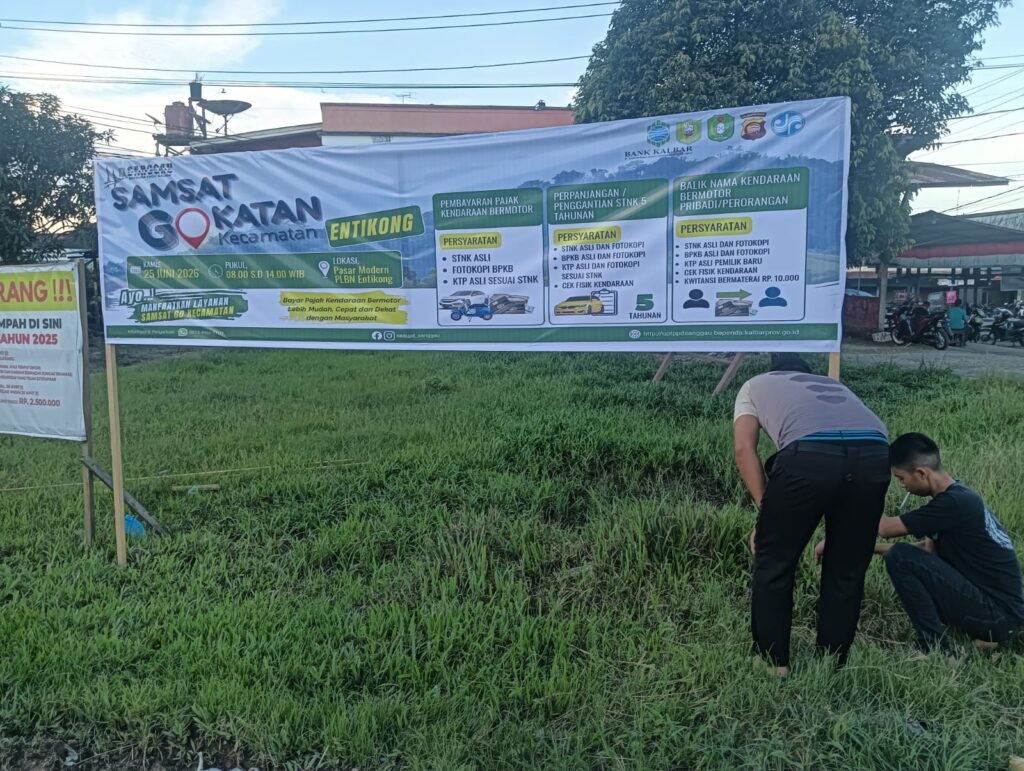 Samsat Go Kecamatan Hadir di Entikong, Warga Diimbau Manfaatkan Layanan Pajak Kendaraan