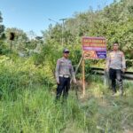 Polsek Tayan Hilir Pasang Belasan Banner Himbauan di Titik Rawan Kecelakaan