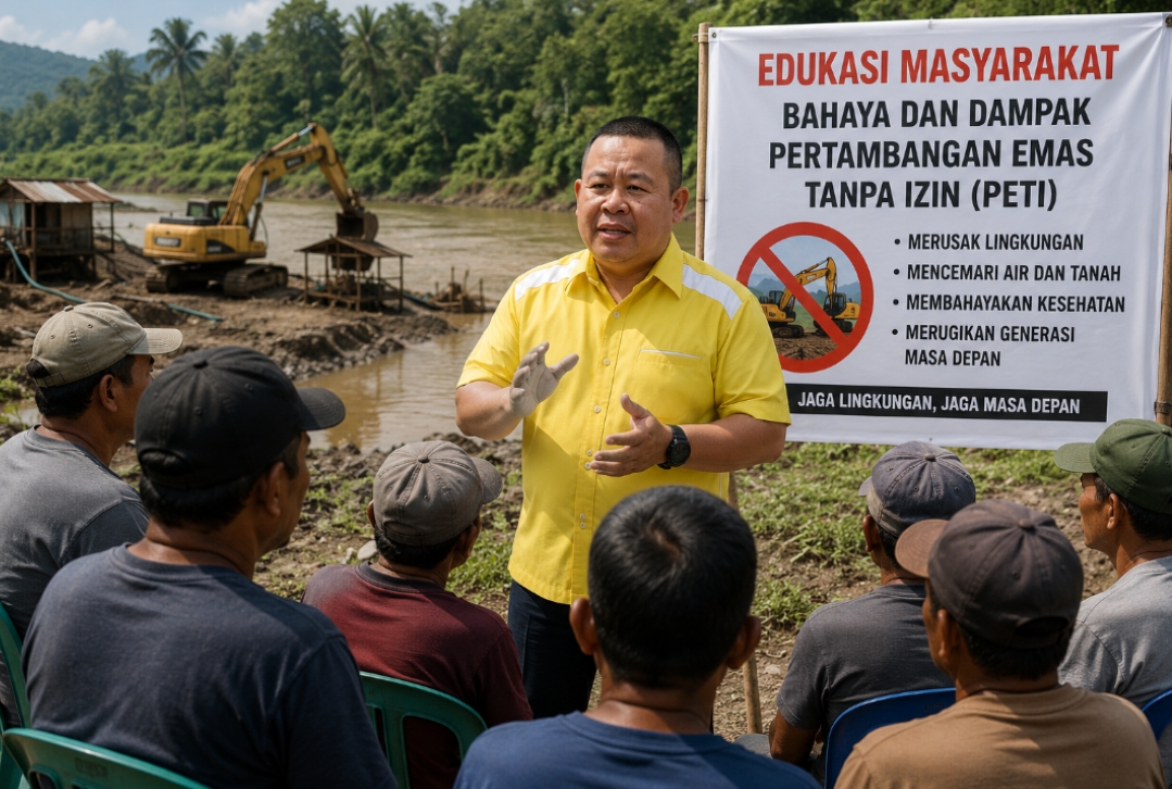 Anggota DPRD Sanggau Fransiskus Taufik Bantah Terlibat Aktivitas PETI, Tegaskan Dukung Penegakan Hukum