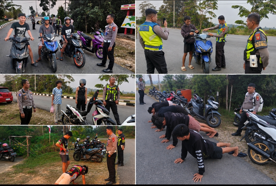 Satlantas Polres Sanggau Intensifkan Patroli Sore, Cegah Knalpot Brong dan Balap Liar Demi Keselamatan Masyarakat