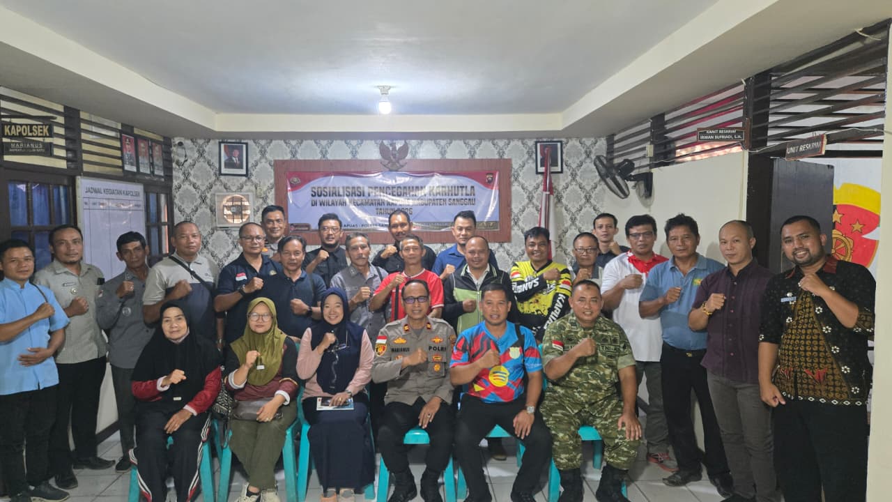 Sosialisasi Pencegahan Karhutla di Kecamatan Kapuas, Polsek Kapuas Ajak Lurah dan Kades Perkuat Sinergi