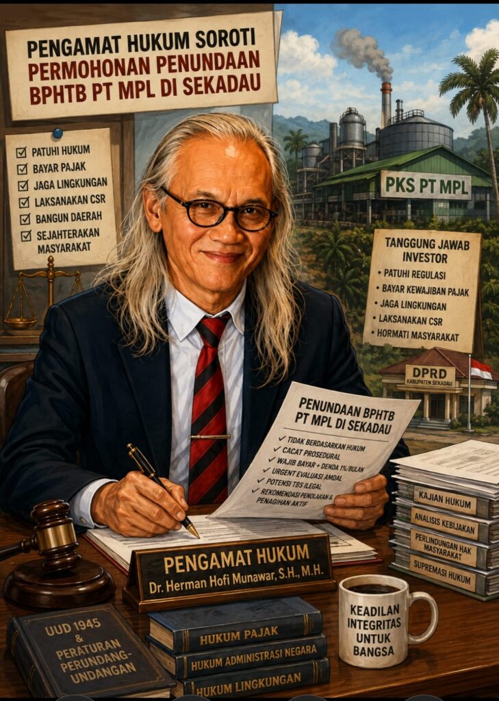 Pemda Sekadau Diminta Menolak Permohonan Penundaan Pembayaran BPHTB PT Makmur Prima Lestari