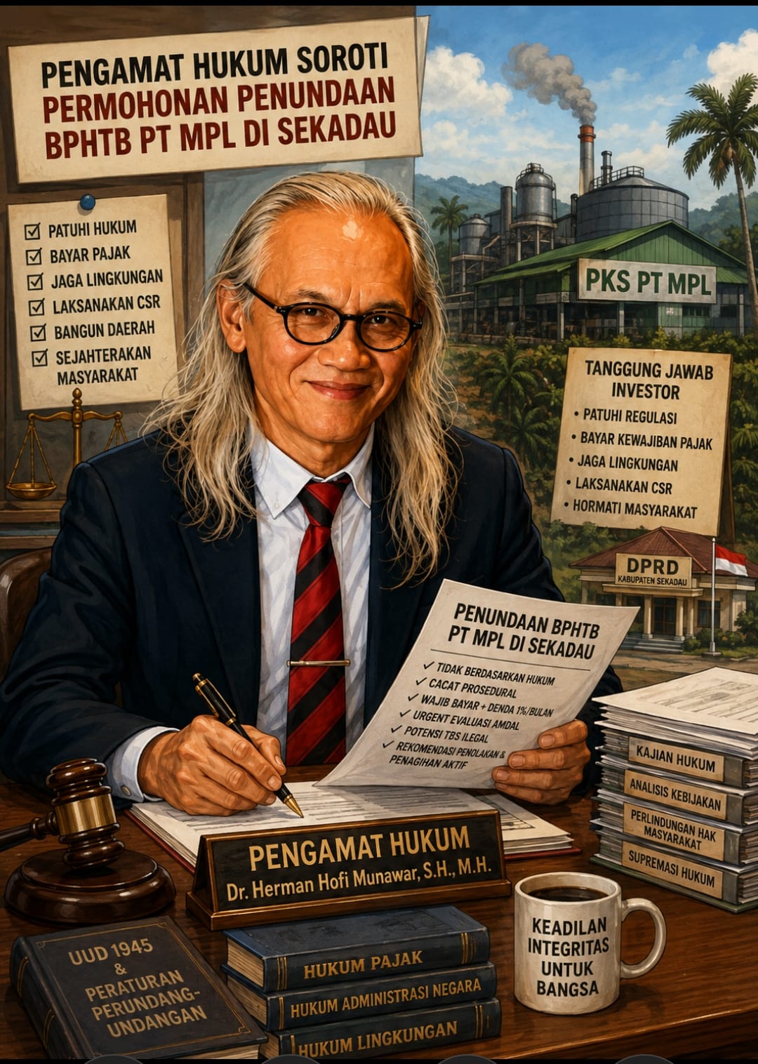 Pemda Sekadau Diminta Menolak Permohonan Penundaan Pembayaran BPHTB PT Makmur Prima Lestari
