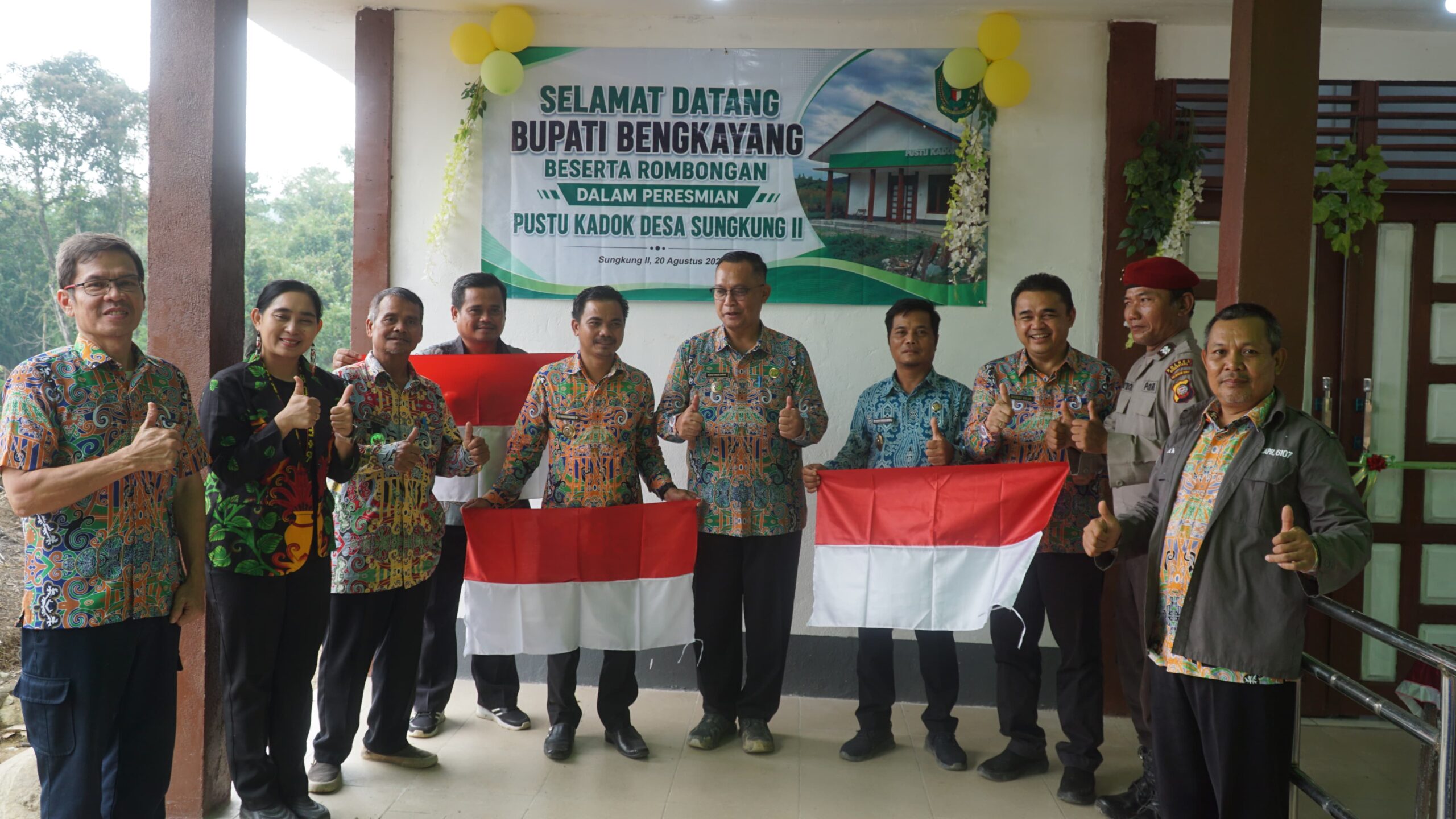 Bupati Bengkayang Resmikan Pustu Sungkung Komplek, Perkuat Akses Layanan Kesehatan di Perbatasan