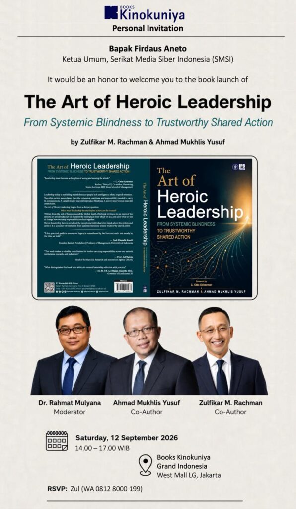 Menjawab Kebutuhan Kepemimpinan di Era Kompleksitas, Buku The Art of Heroic Leadership Resmi Diluncurkan di Kinokuniya Jakarta