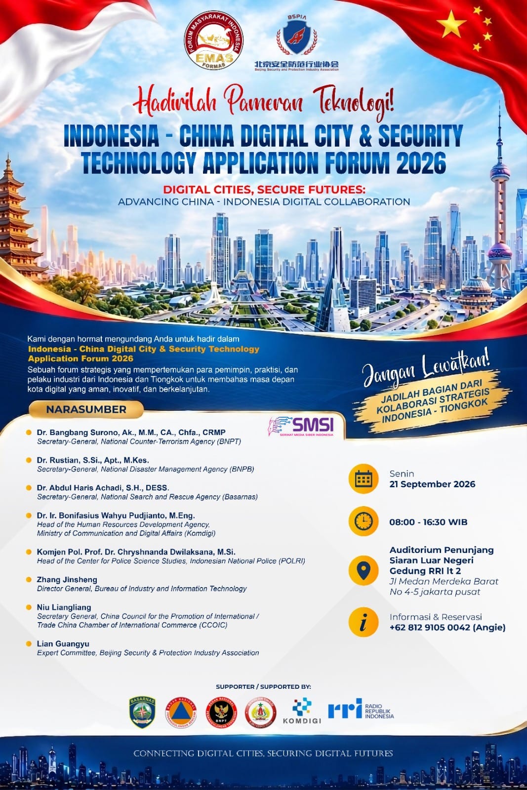 Perkuat Kepercayaan Investor, Indonesia-China Gelar Forum Teknologi Kota Digital
