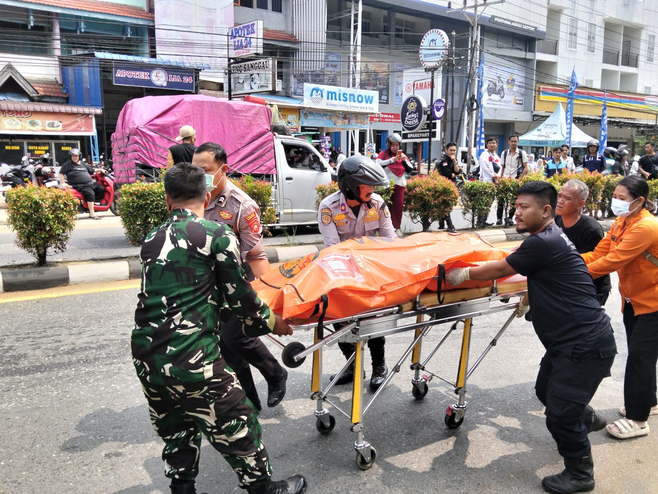 Laka Maut di Depan Balai Betomu Sanggau, Pengendara Motor Meninggal Dunia