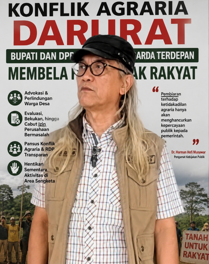 Konflik Agraria di Kalimantan Barat Memasuki Kondisi Darurat, Bupati dan DPRD Harus Berdiri di Garda Terdepan Membela Warga